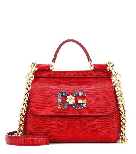 dolce and gabbana red bag